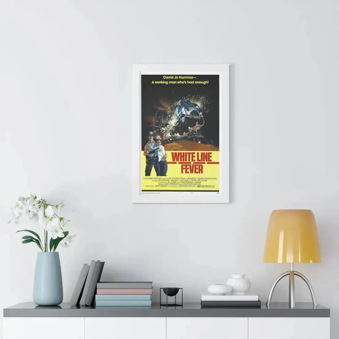 WHITE LINE FEVER (2) 1975 - Framed Movie Poster - The Sticker Space