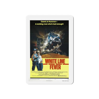 WHITE LINE FEVER (2) 1975 Movie Poster - Refrigerator Magnet 6 Inch - The Sticker Space