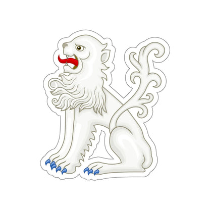 White Lion of Mortimer Badge of Edward IV STICKER Vinyl Die-Cut Decal 6 Inch - The Sticker Space