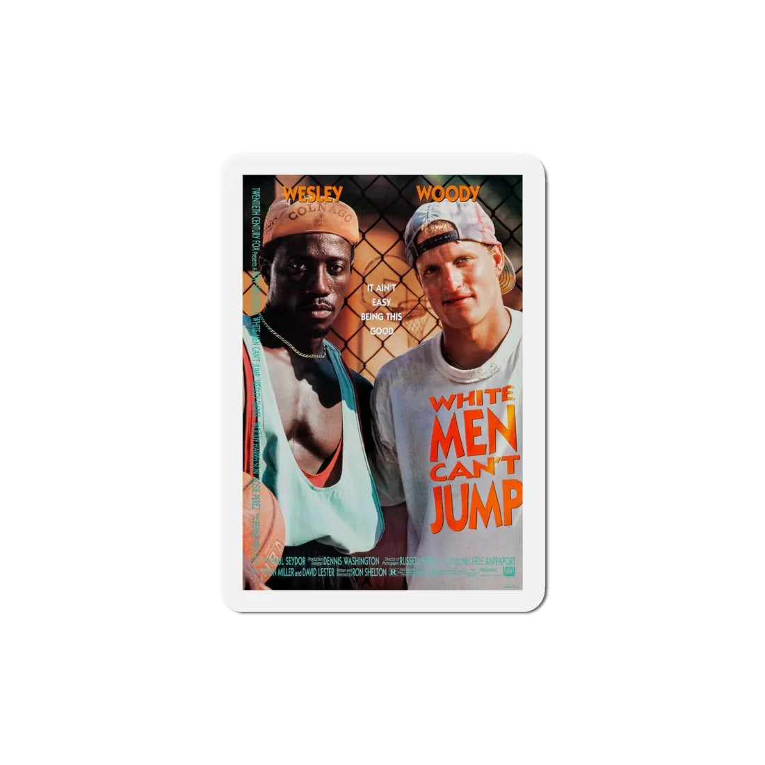 White Men Cant Jump 1992 Movie Poster Refrigerator Magnet 6 Inch - The Sticker Space