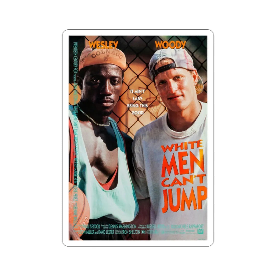 White Men Cant Jump 1992 Movie Poster STICKER Vinyl Die-Cut Decal 2 Inch - The Sticker Space