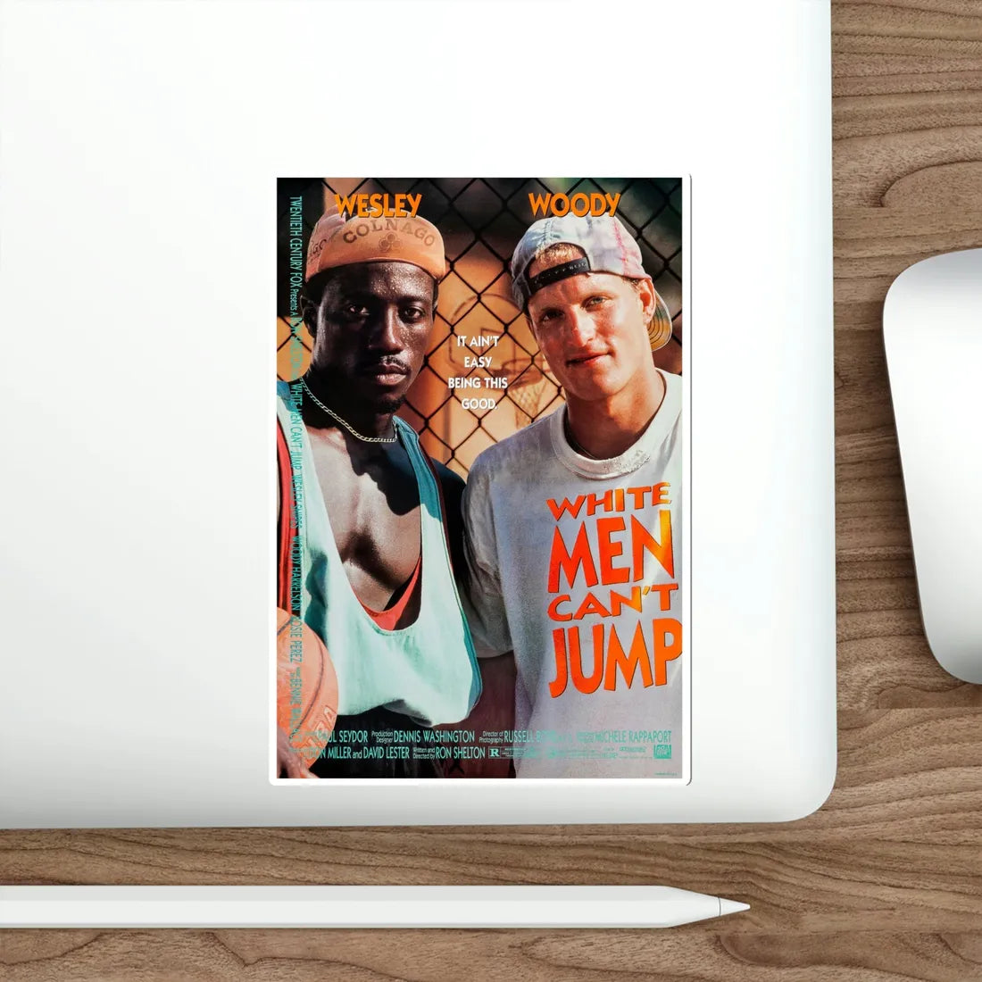 White Men Cant Jump 1992 Movie Poster STICKER Vinyl Die-Cut Decal - The Sticker Space