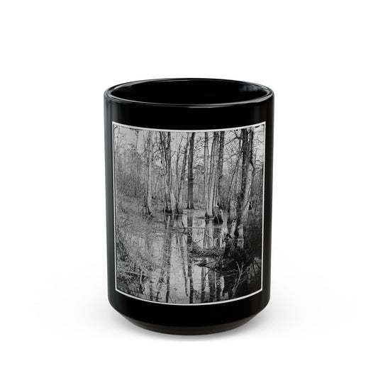 White Oak Swamp, Va. View (U.S. Civil War) Black Coffee Mug-15oz-The Sticker Space