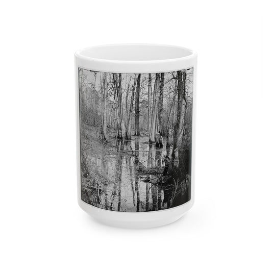 White Oak Swamp, Va. View (U.S. Civil War) White Coffee Mug-15oz-The Sticker Space