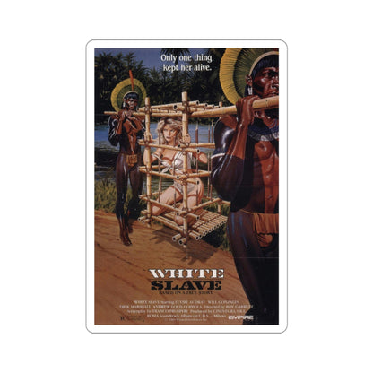 White Slave 1985 Movie Poster STICKER Vinyl Die-Cut Decal-4 Inch-The Sticker Space