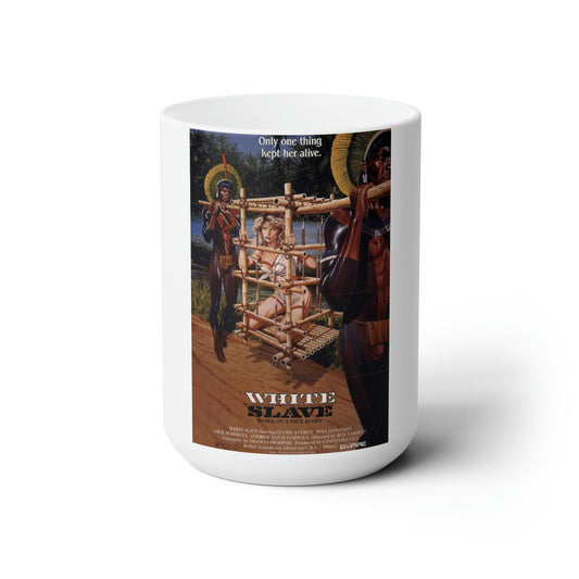 WHITE SLAVE (CANNIBAL HOLOCAUST 2) 1985 Movie Poster - White Coffee Cup 15oz-15oz-The Sticker Space