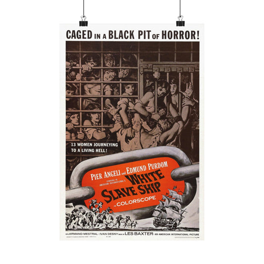 WHITE SLAVE SHIP 1961 - Paper Movie Poster-12″ x 18″-The Sticker Space