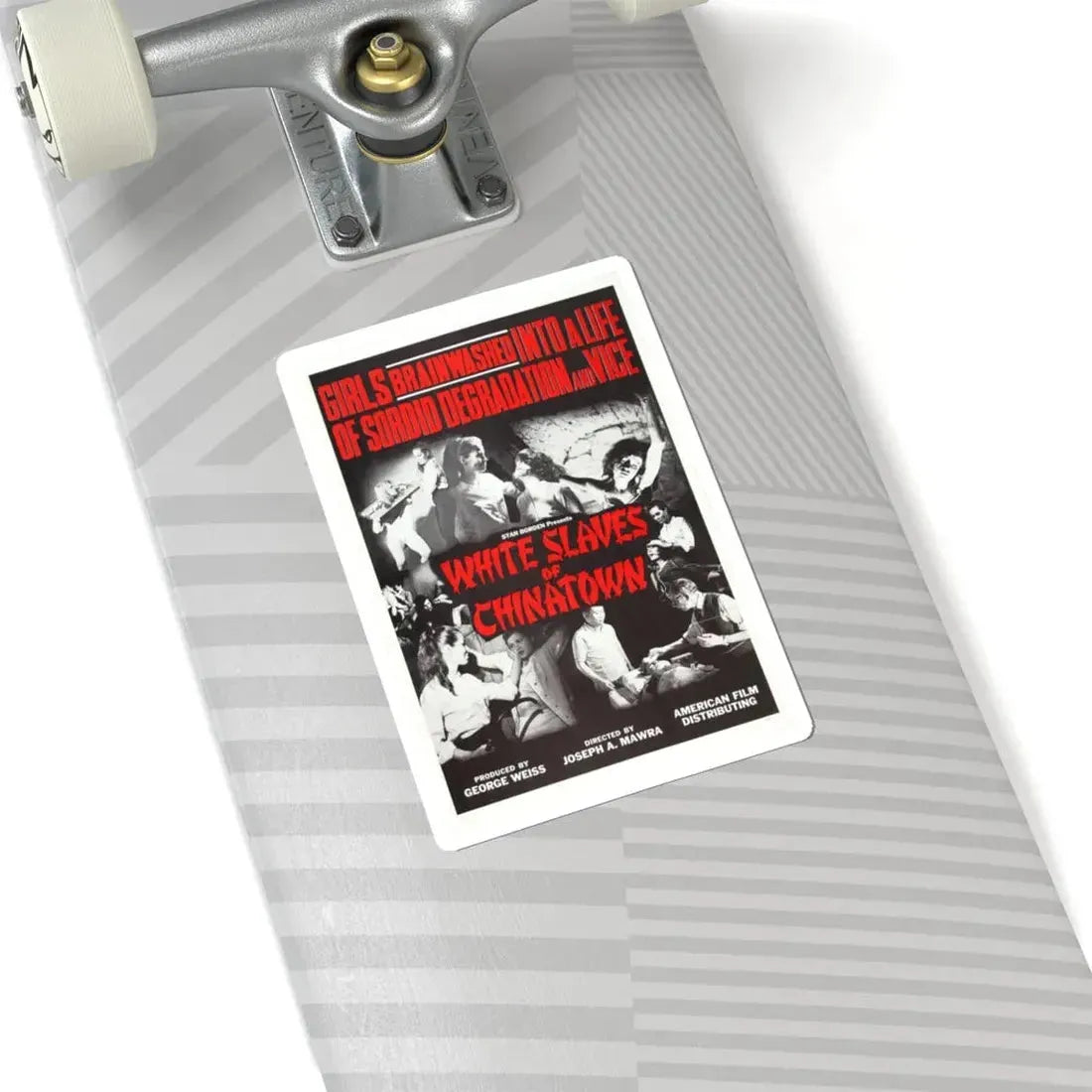 WHITE SLAVES OF CHINATOWN 1964 Movie Poster - STICKER Vinyl Kiss-Cut Decal - The Sticker Space