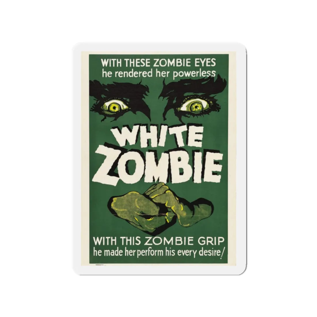 WHITE ZOMBIE 1932 Movie Poster - Refrigerator Magnet 2 Inch - The Sticker Space