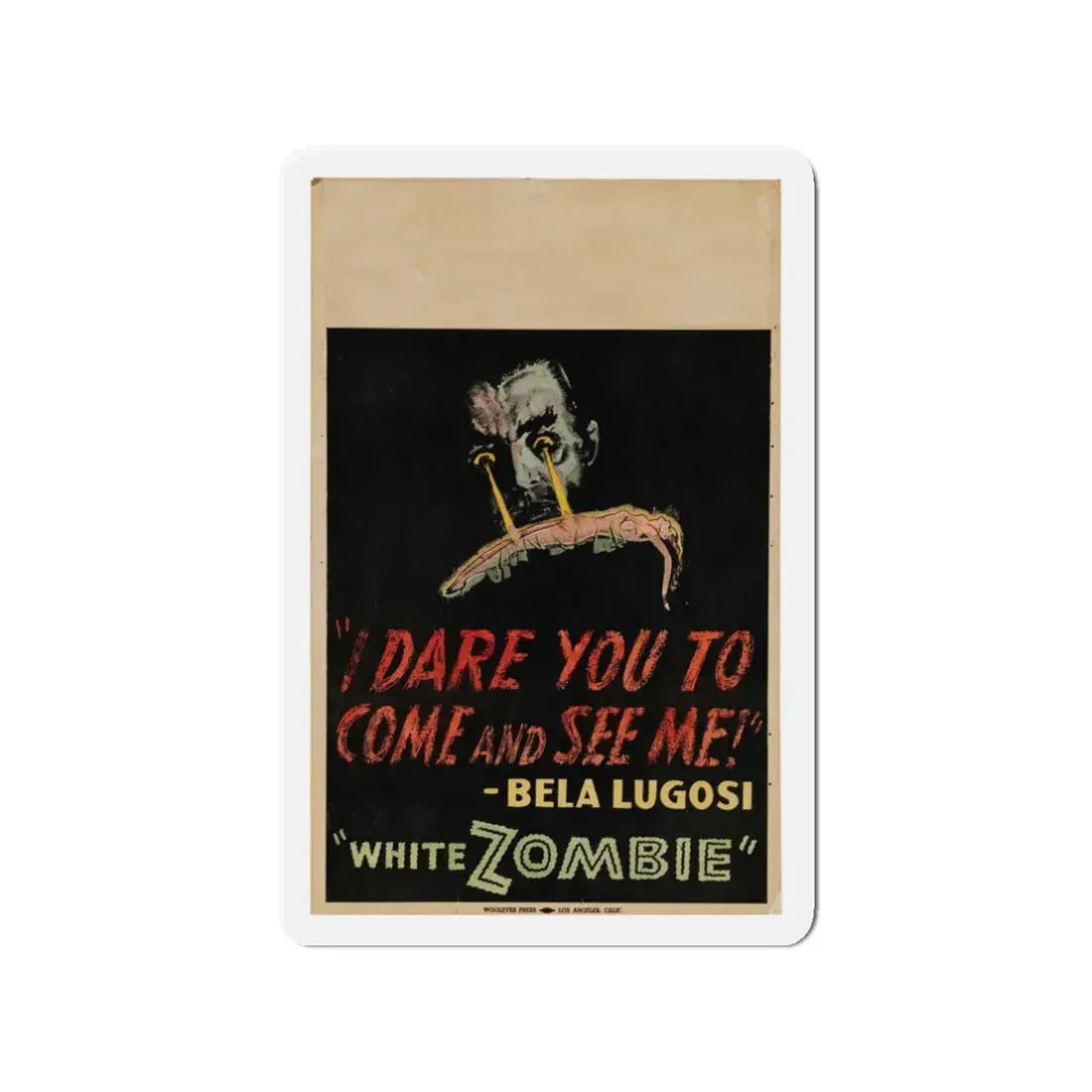WHITE ZOMBIE (2) 1932 Movie Poster - Refrigerator Magnet 3 Inch Die-Cut - The Sticker Space