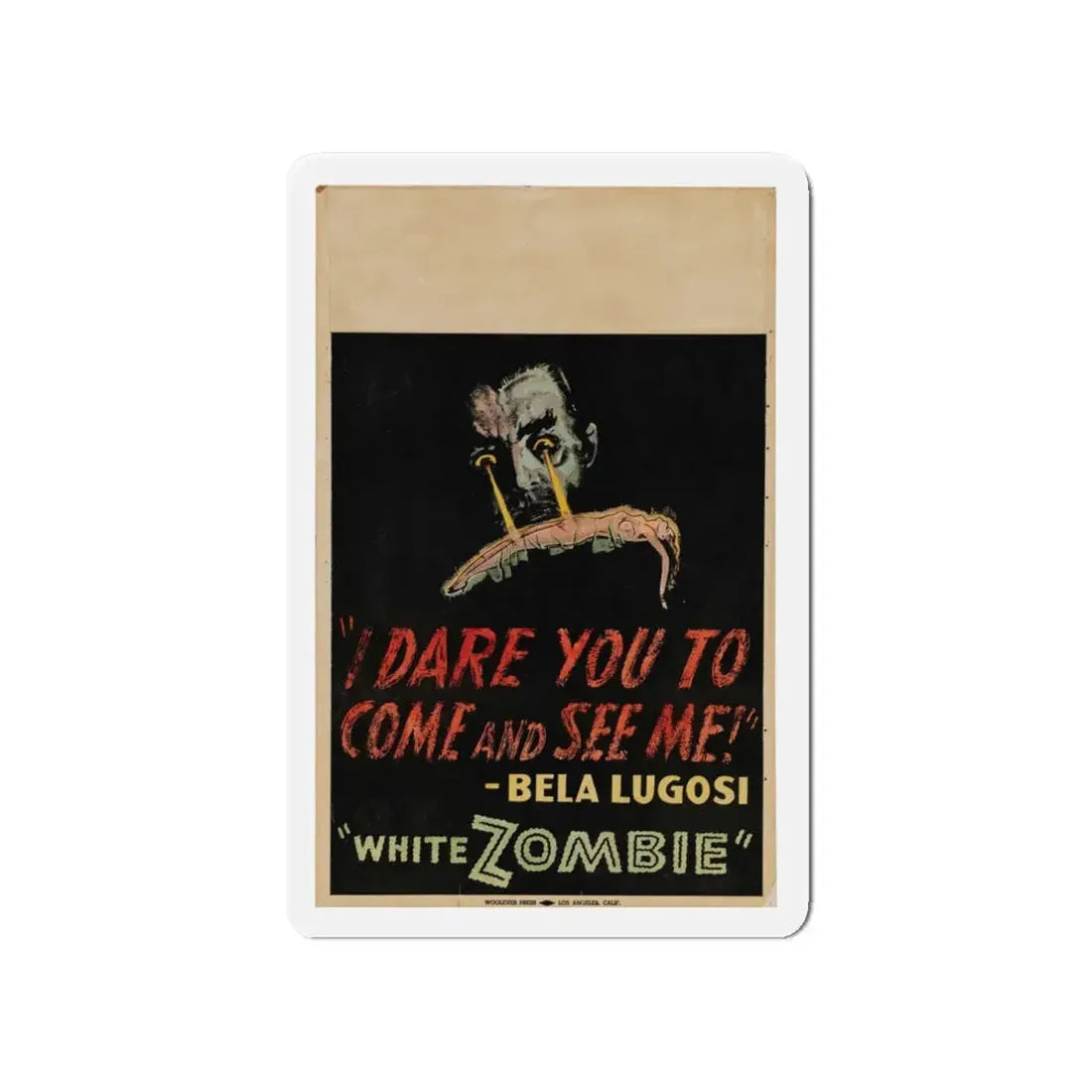 WHITE ZOMBIE (2) 1932 Movie Poster - Refrigerator Magnet 4 Inch Die-Cut - The Sticker Space