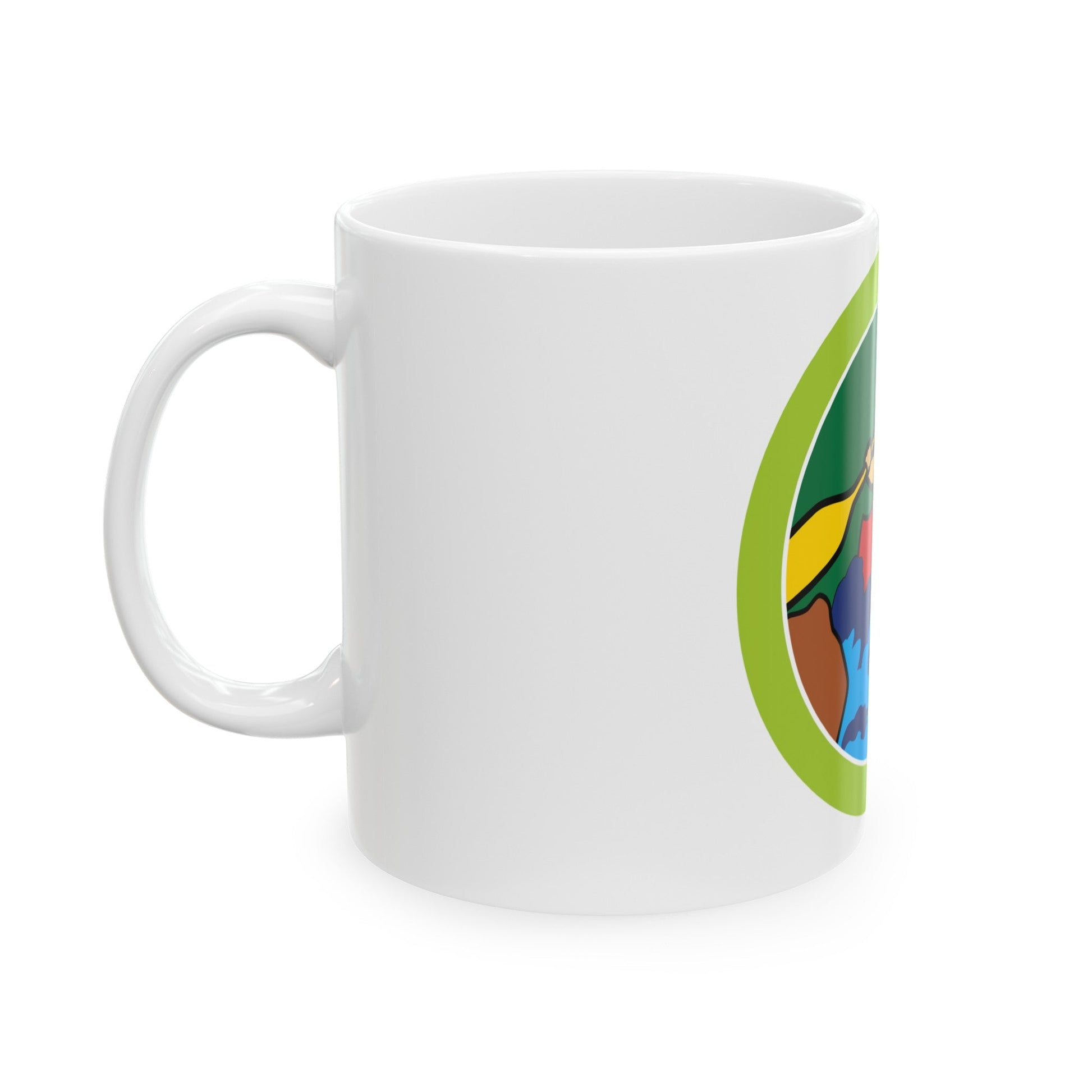 Whitewater (Boy Scout Merit Badge) White Coffee Mug-The Sticker Space
