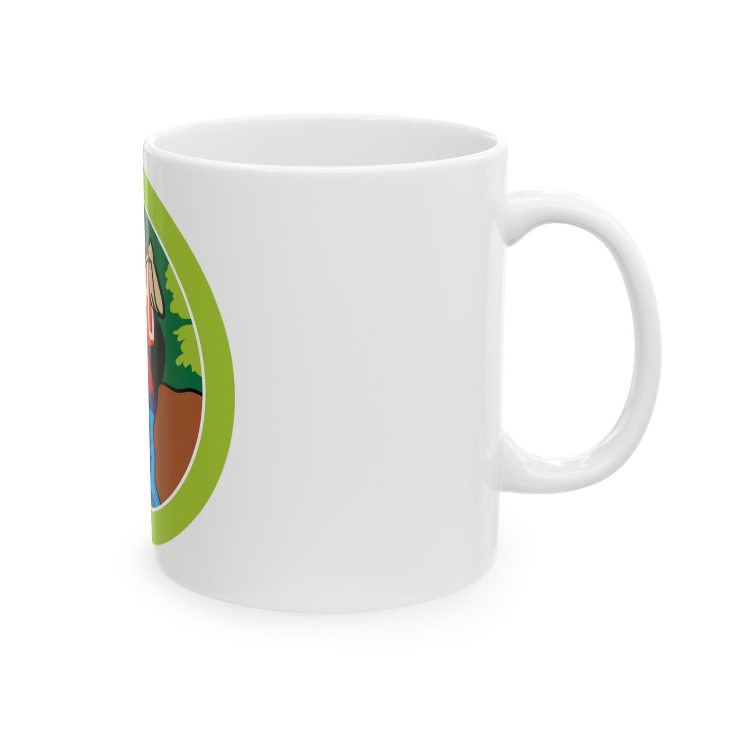 Whitewater (Boy Scout Merit Badge) White Coffee Mug-The Sticker Space