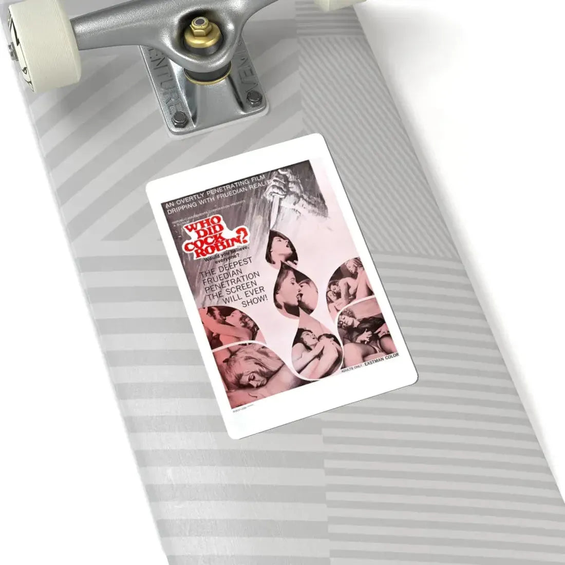 WHO DID COCK ROBIN 1970 Movie Poster - STICKER Vinyl Kiss-Cut Decal - The Sticker Space