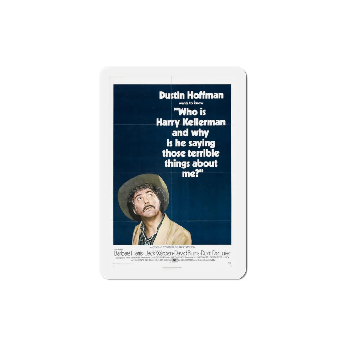 Who Is Harry Kellerman and Why Is He Saying Those Terrible Things About Me 1971 Movie Poster Refrigerator Magnet 3 Inch - The Sticker Space