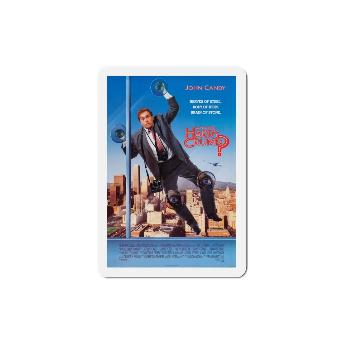 Who's Harry Crumb 1989 Movie Poster Refrigerator Magnet 3 Inch - The Sticker Space