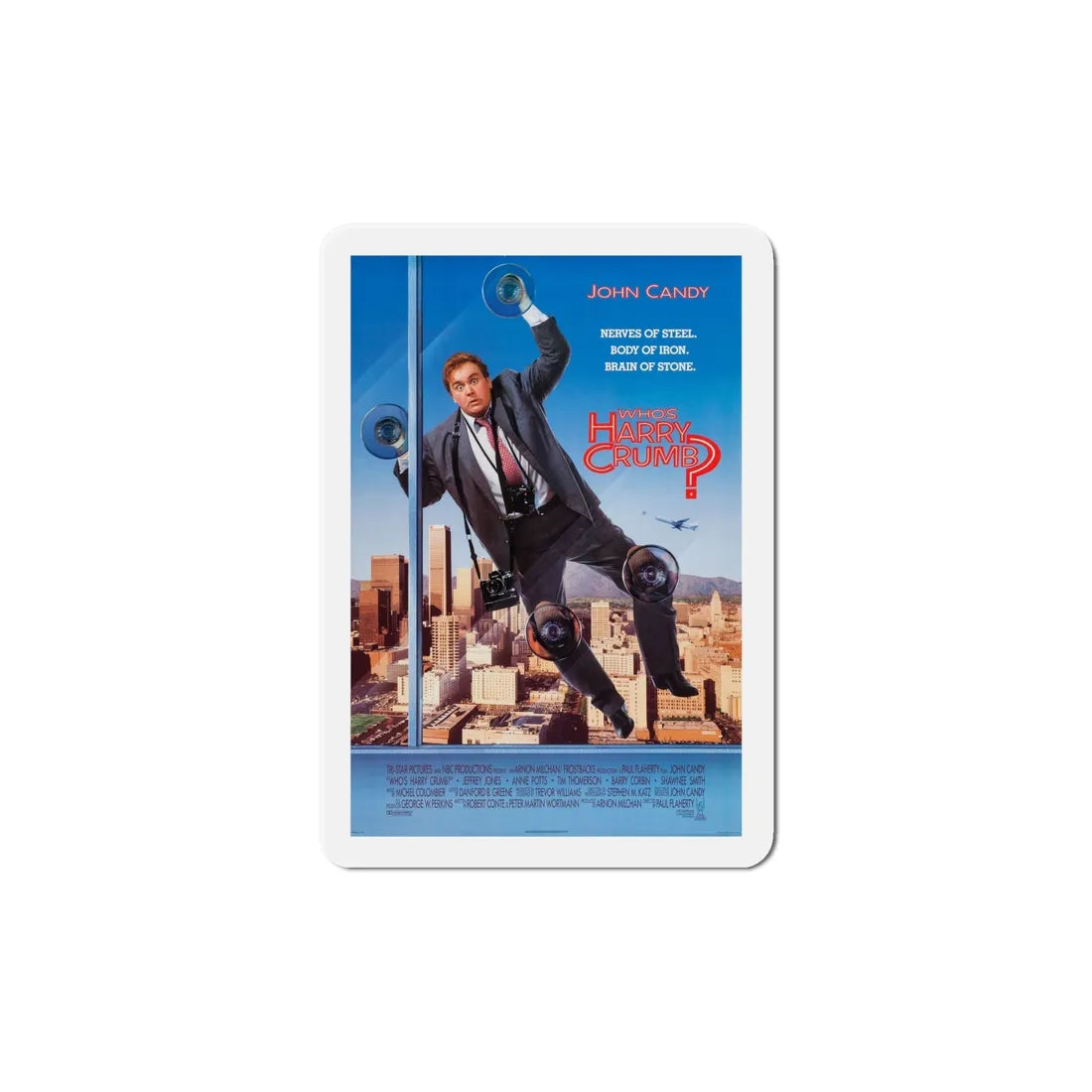 Who's Harry Crumb 1989 Movie Poster Refrigerator Magnet 6 Inch - The Sticker Space