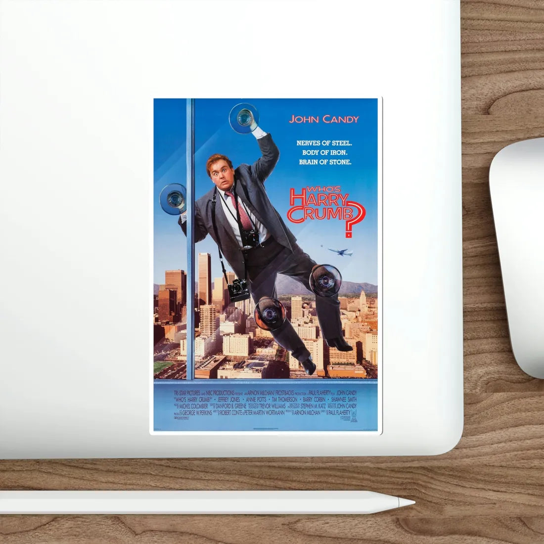 Who's Harry Crumb 1989 Movie Poster STICKER Vinyl Die-Cut Decal - The Sticker Space