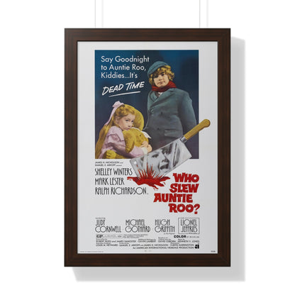 WHO SLEW AUNTIE ROO 1971 - Framed Movie Poster-16″ x 24″-The Sticker Space