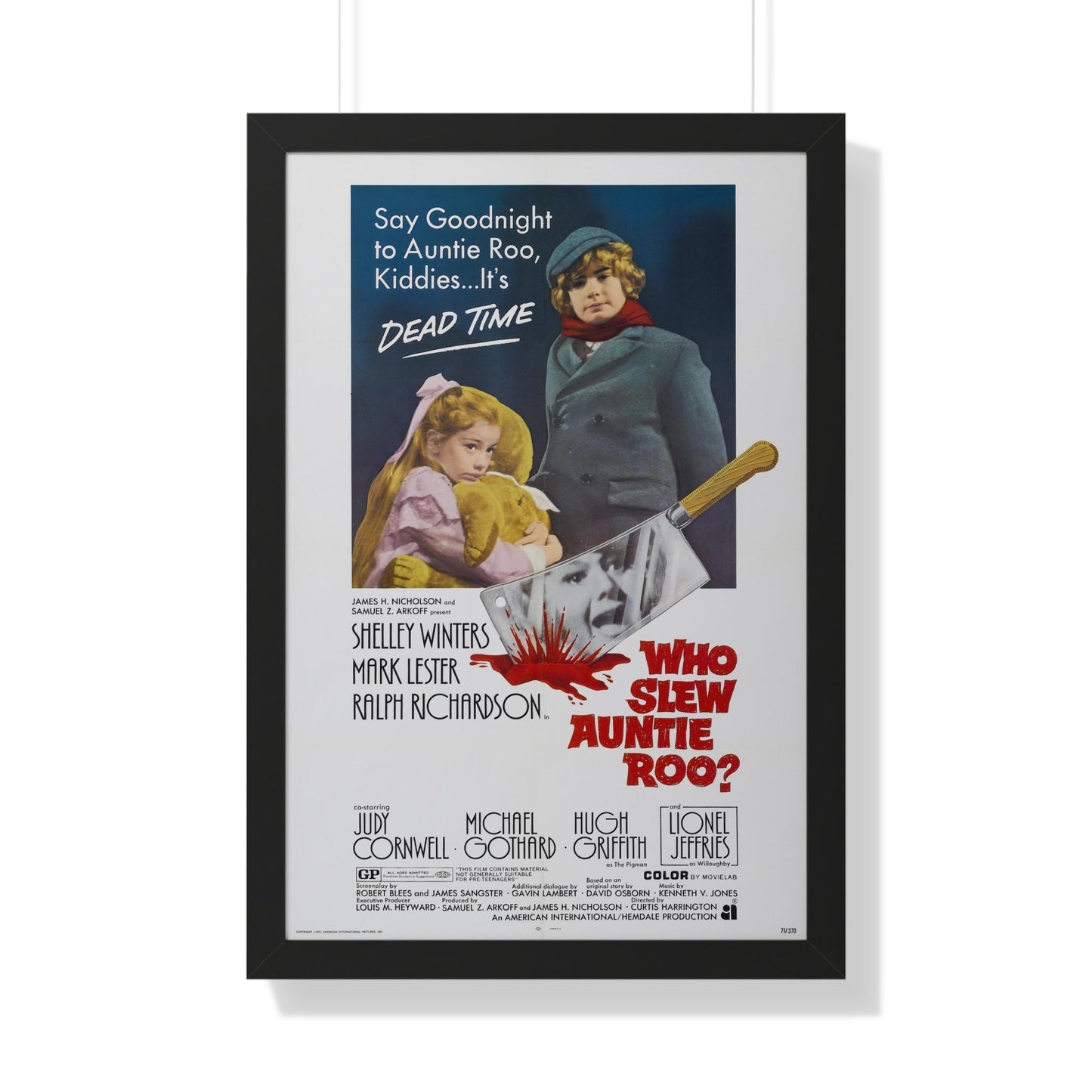 WHO SLEW AUNTIE ROO 1971 - Framed Movie Poster-20" x 30"-The Sticker Space