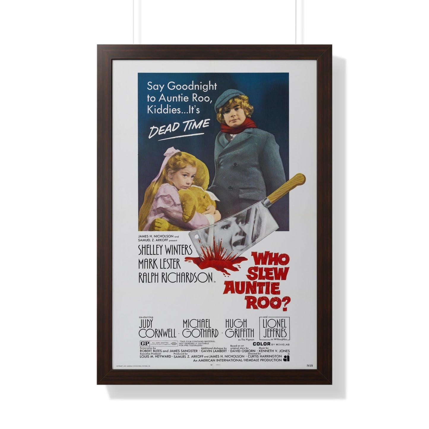 WHO SLEW AUNTIE ROO 1971 - Framed Movie Poster-20" x 30"-The Sticker Space