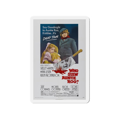 WHO SLEW AUNTIE ROO 1971 Movie Poster - Refrigerator Magnet-3" x 3"-The Sticker Space