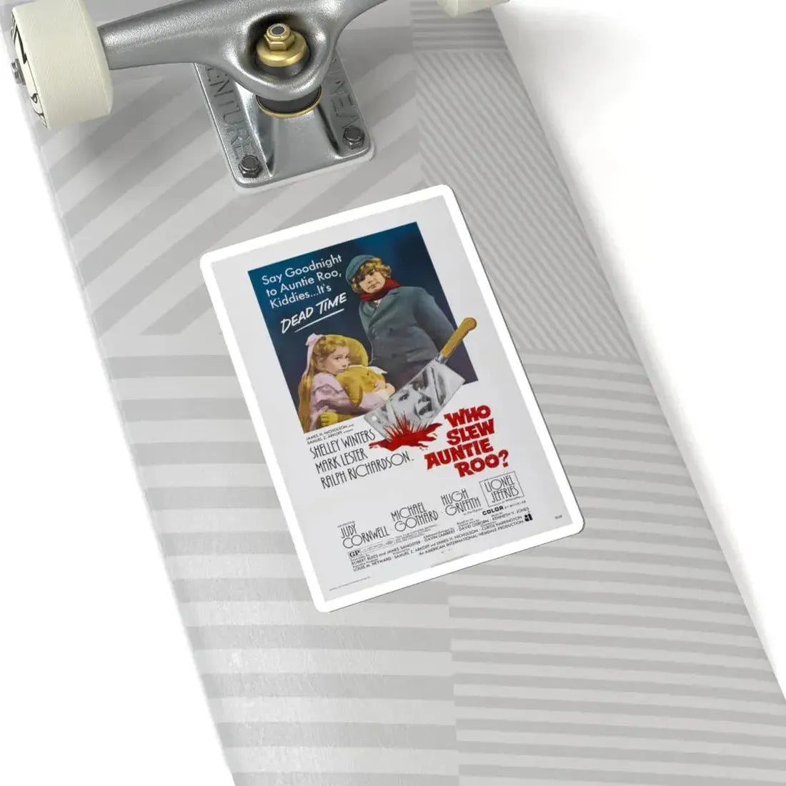 WHO SLEW AUNTIE ROO 1971 Movie Poster - STICKER Vinyl Kiss-Cut Decal - The Sticker Space