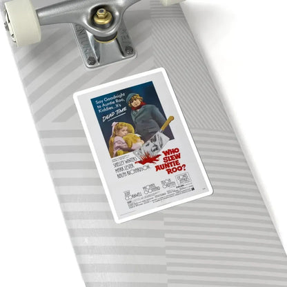 WHO SLEW AUNTIE ROO 1971 Movie Poster - STICKER Vinyl Kiss-Cut Decal - The Sticker Space