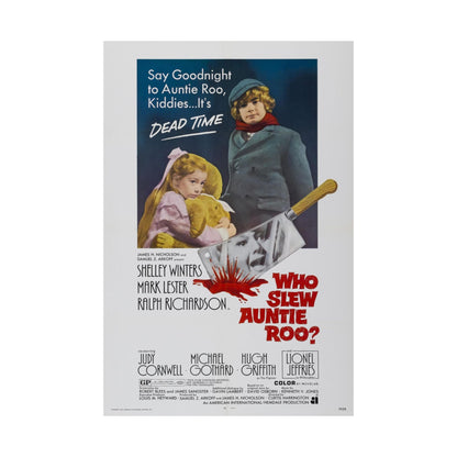 WHO SLEW AUNTIE ROO 1971 - Paper Movie Poster-The Sticker Space