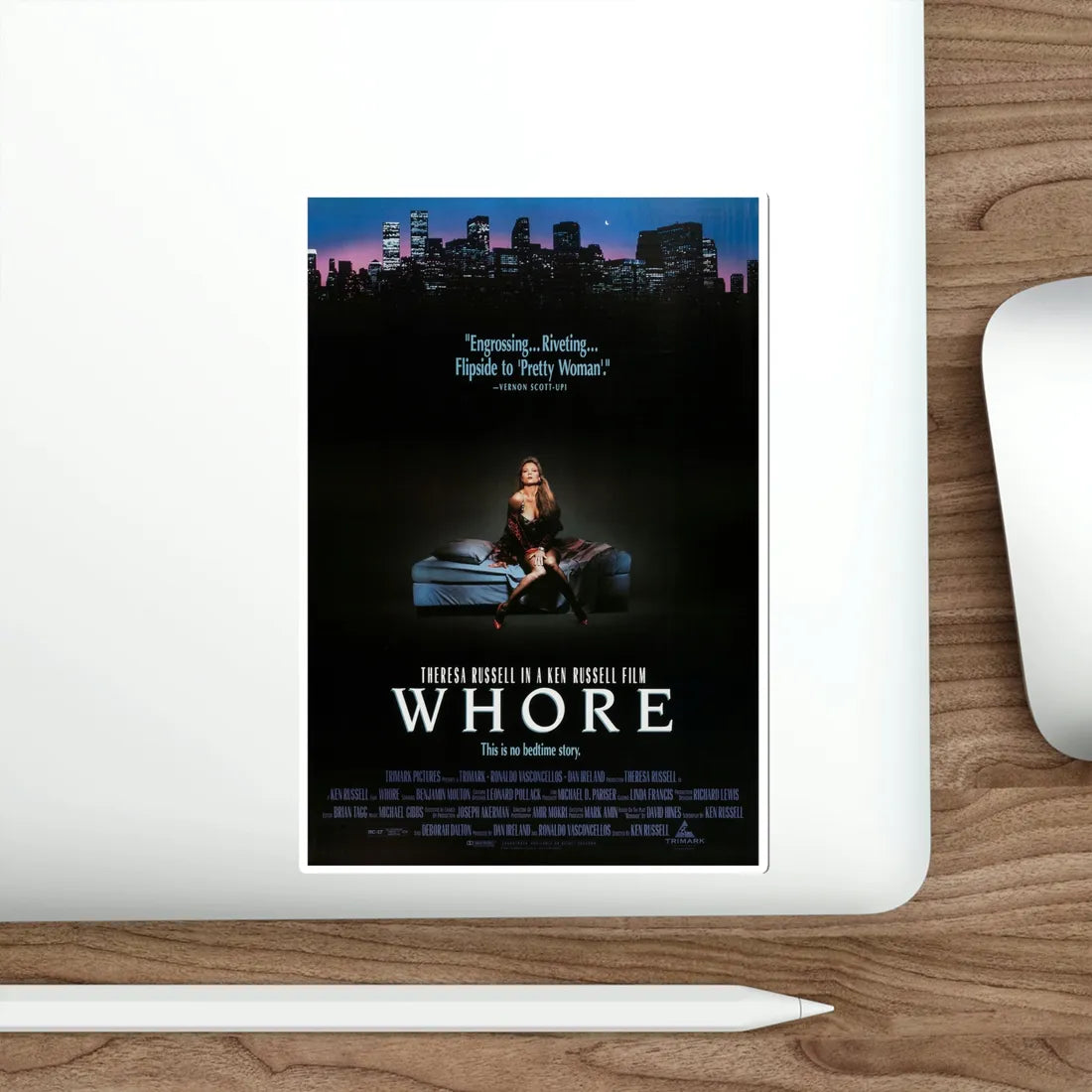 Whore 1991 Movie Poster STICKER Vinyl Die-Cut Decal - The Sticker Space
