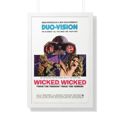 WICKED WICKED 1973 - Framed Movie Poster 20" x 30" White - The Sticker Space