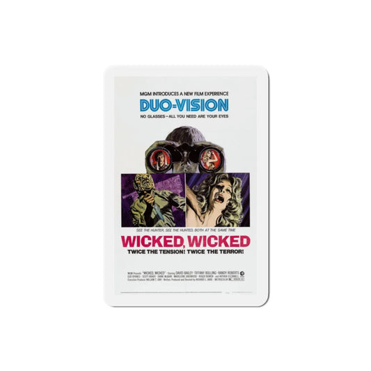 Wicked Wicked 1973 Movie Poster Refrigerator Magnet 2 Inch - The Sticker Space