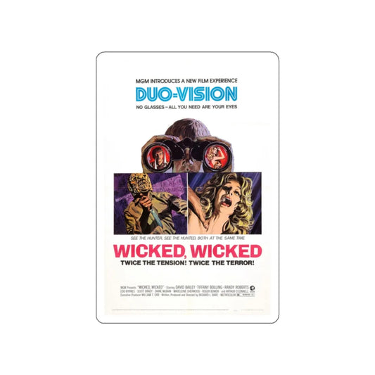 WICKED WICKED 1973 Movie Poster STICKER Vinyl Die-Cut Decal 2 Inch - The Sticker Space