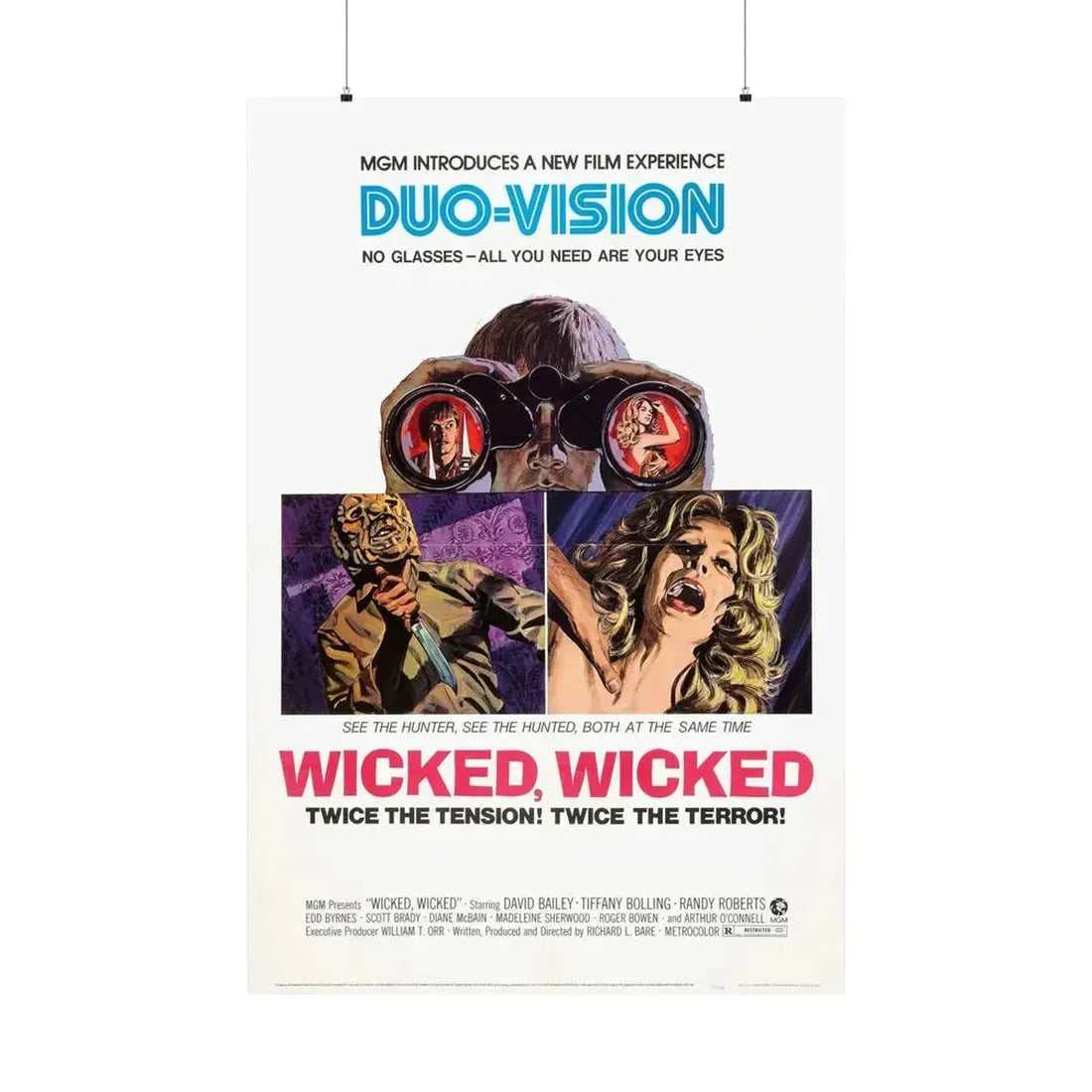 WICKED WICKED 1973 - Paper Movie Poster 36" x 54" Matte - The Sticker Space
