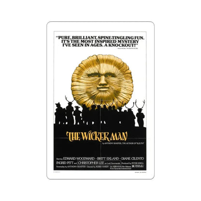 Wicker Man 1973 2 Movie Poster - STICKER Vinyl Kiss-Cut Decal 6 Inch White - The Sticker Space