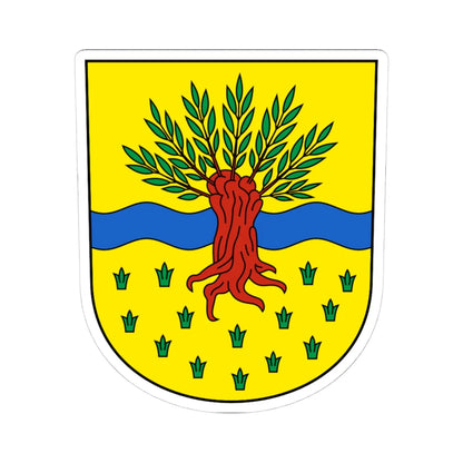 Widnau-blazon (Switzerland) (Coat of Arms) STICKER Vinyl Kiss-Cut Decal 4 Inch White - The Sticker Space