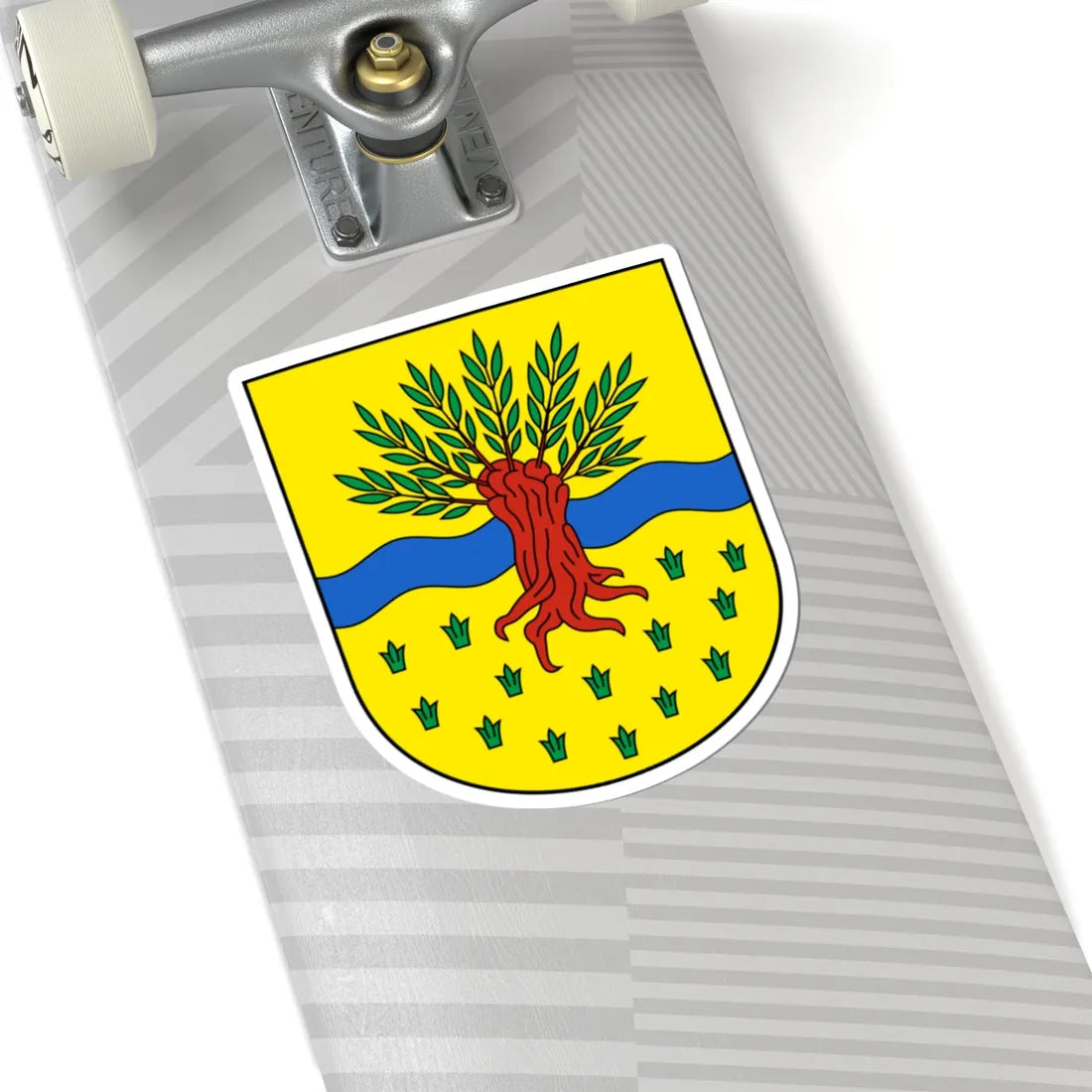 Widnau-blazon (Switzerland) (Coat of Arms) STICKER Vinyl Kiss-Cut Decal - The Sticker Space