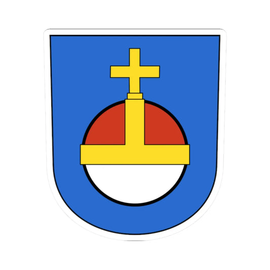 Wiedikon-blazon (Switzerland) (Coat of Arms) STICKER Vinyl Kiss-Cut Decal 2 Inch White - The Sticker Space