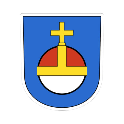 Wiedikon-blazon (Switzerland) (Coat of Arms) STICKER Vinyl Kiss-Cut Decal 3 Inch White - The Sticker Space