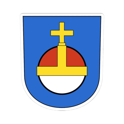 Wiedikon-blazon (Switzerland) (Coat of Arms) STICKER Vinyl Kiss-Cut Decal 4 Inch White - The Sticker Space