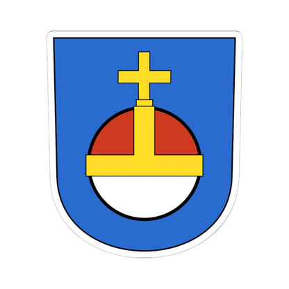 Wiedikon-blazon (Switzerland) (Coat of Arms) STICKER Vinyl Kiss-Cut Decal 6 Inch White - The Sticker Space