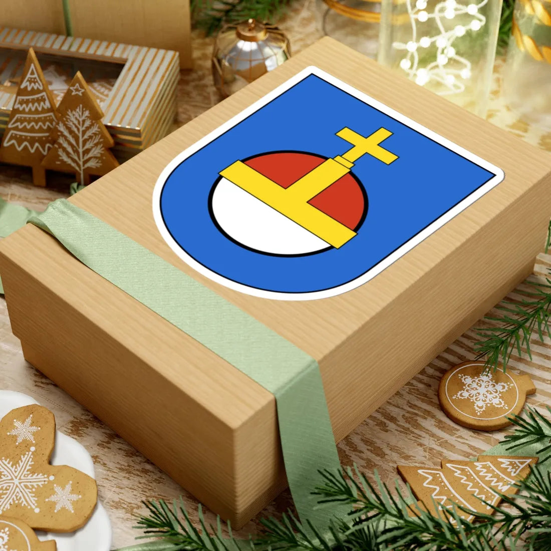 Wiedikon-blazon (Switzerland) (Coat of Arms) STICKER Vinyl Kiss-Cut Decal - The Sticker Space