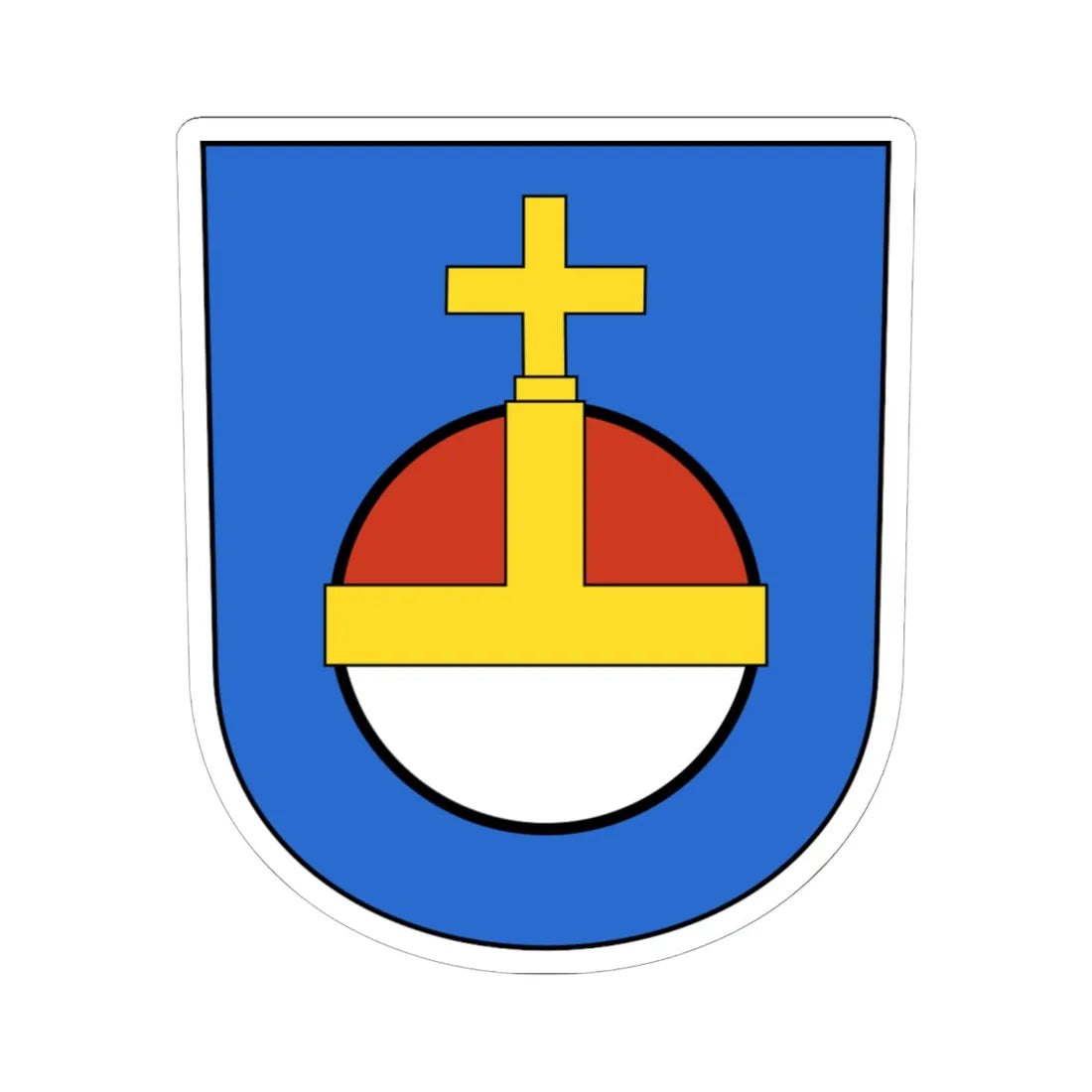 Wiedikon-blazon (Switzerland) (Coat of Arms) STICKER Vinyl Kiss-Cut Decal - The Sticker Space