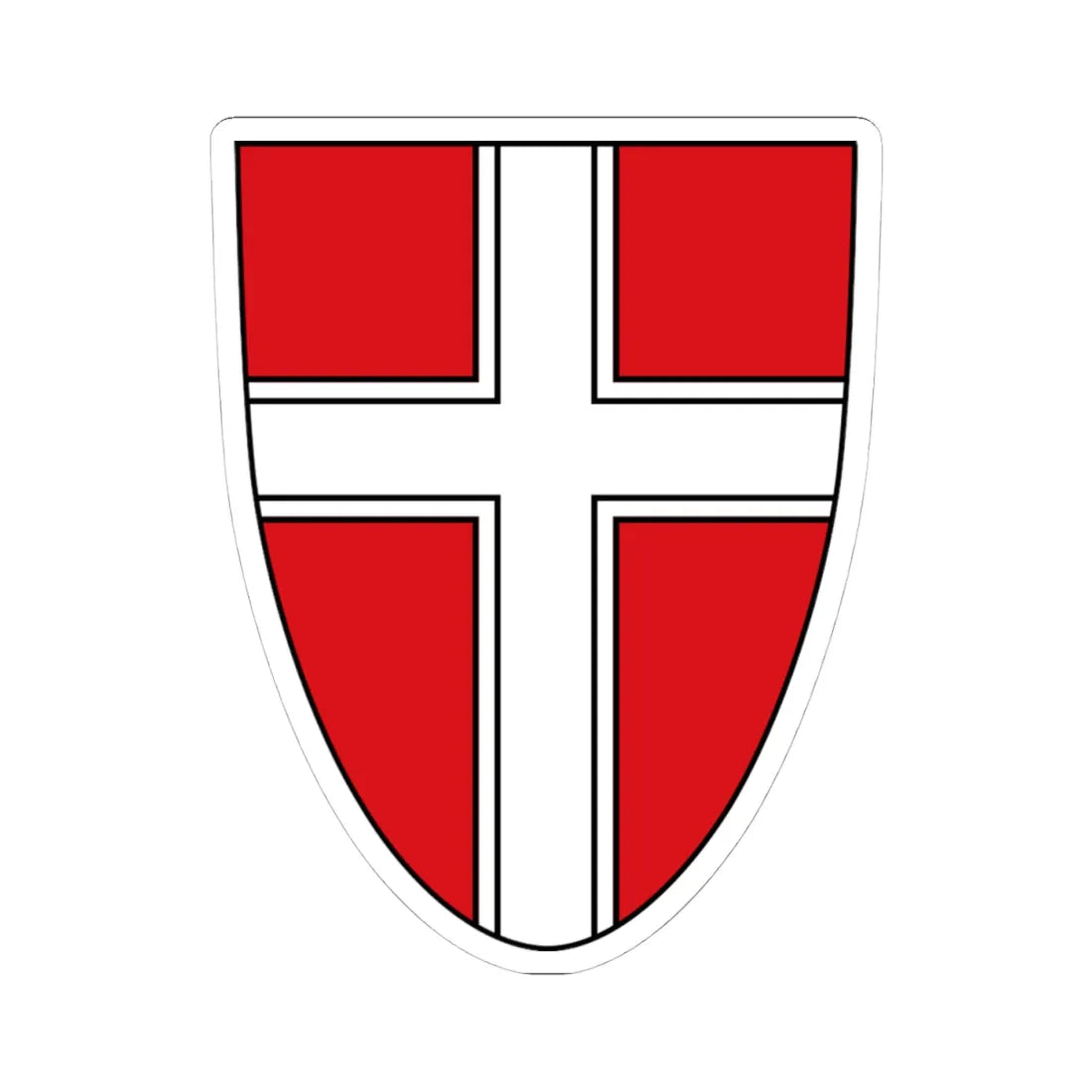 Wien Wappen (Austria) (Coat of Arms) STICKER Vinyl Kiss-Cut Decal 4 Inch White - The Sticker Space