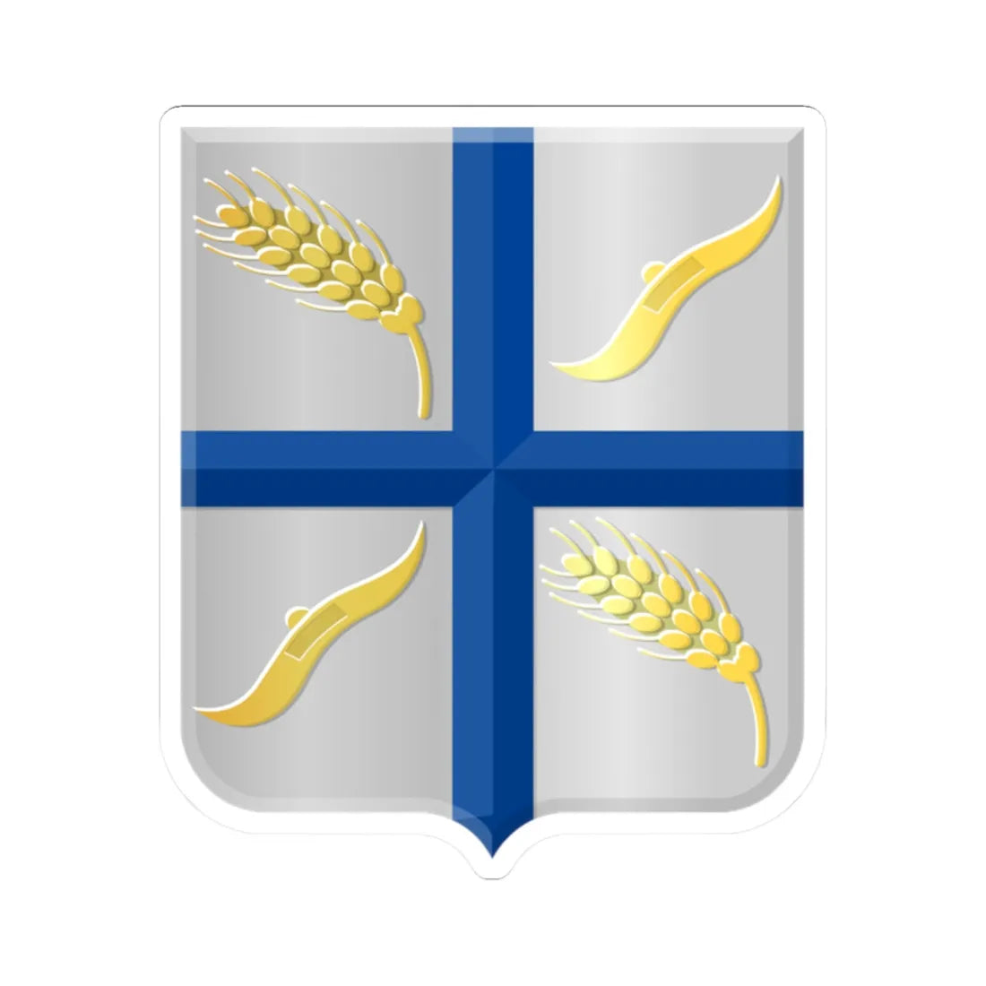 Wierden wapen (Netherlands) (Coat of Arms) STICKER Vinyl Kiss-Cut Decal 2 Inch White - The Sticker Space