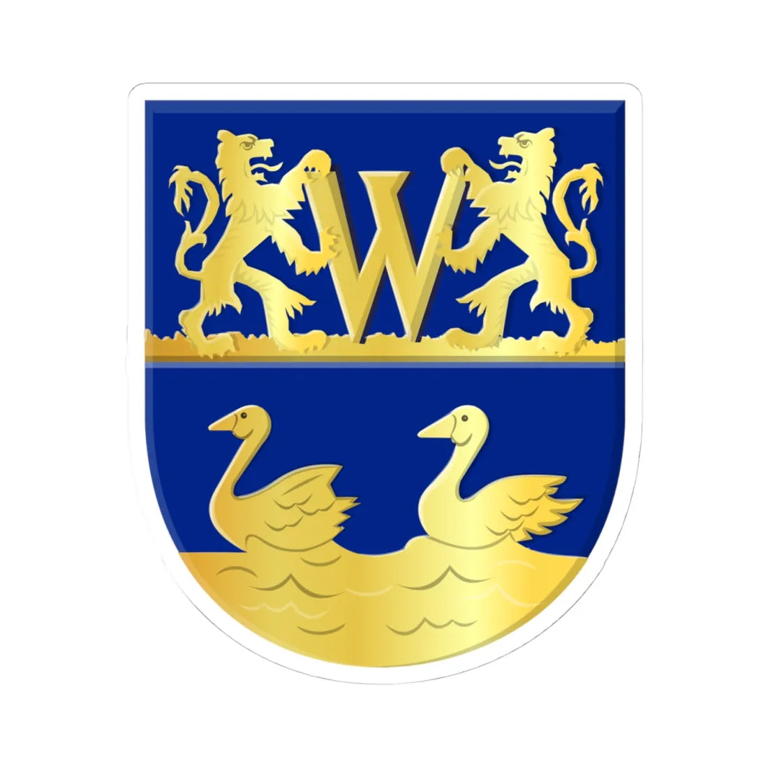 Wieringen wapen (Netherlands) (Coat of Arms) STICKER Vinyl Kiss-Cut Decal - The Sticker Space