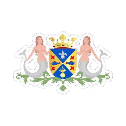 Wieringermeer wapen (Netherlands) (Coat of Arms) STICKER Vinyl Kiss-Cut Decal 6 Inch White - The Sticker Space