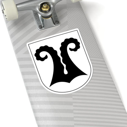 Wiesendangen-blazon (Switzerland) (Coat of Arms) STICKER Vinyl Kiss-Cut Decal - The Sticker Space