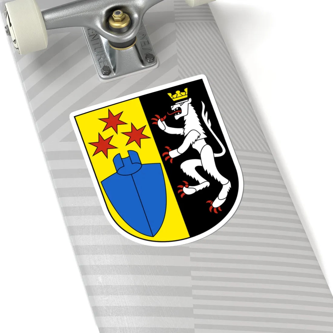 Wigoltingen-blazon (Switzerland) (Coat of Arms) STICKER Vinyl Kiss-Cut Decal - The Sticker Space