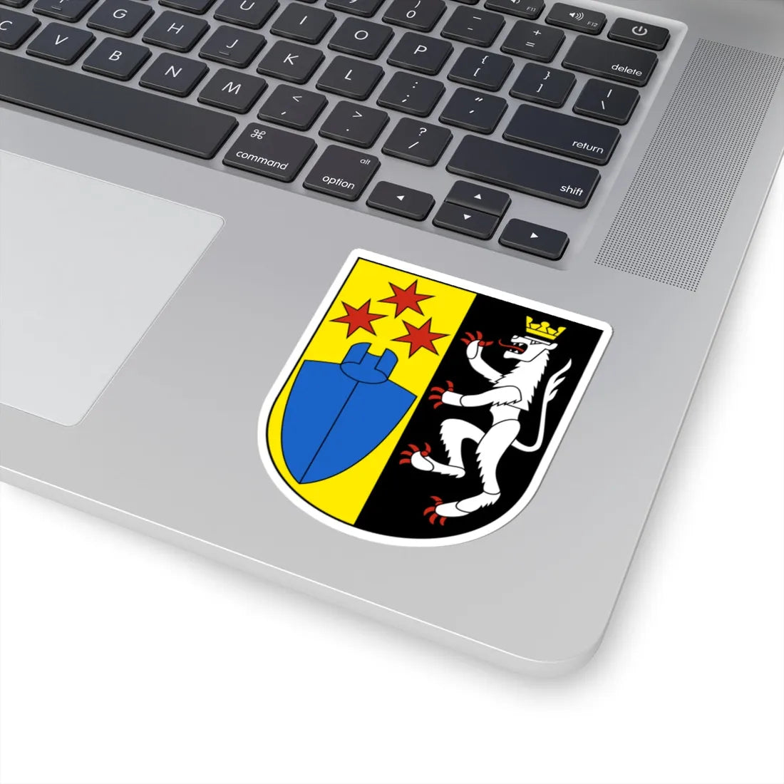 Wigoltingen-blazon (Switzerland) (Coat of Arms) STICKER Vinyl Kiss-Cut Decal - The Sticker Space